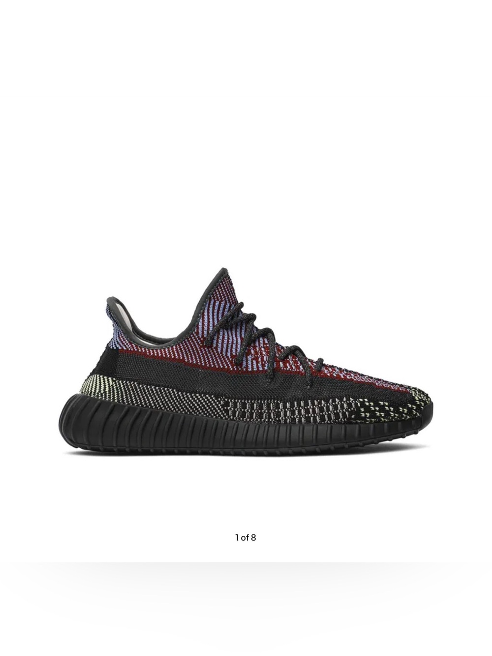 NO BOX NO SOLE USED 350 V2 Yecheil Black US 12 Yeezy Runners